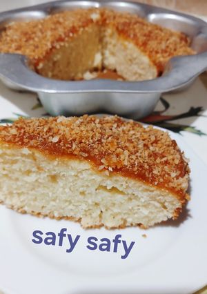 صورة لوصفة كيكة جوز الهند ومربى المشمش