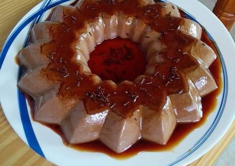 Flan chocolate y coco... Siempre!!