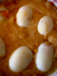 Una foto de Huevos Gratinados con Salsa Bechamel