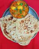 Dahi Aloo With Paratha
