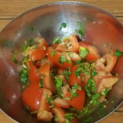 Refresing tomato salad A picture of Refresing tomato salad.