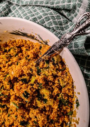 A picture of Kısır (Bulgur Salad).