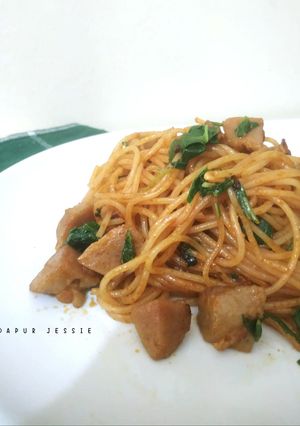 Foto resep Spaghetti Saus Topokki