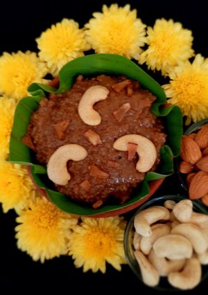 A picture of Broken wheat sweet Pongal.