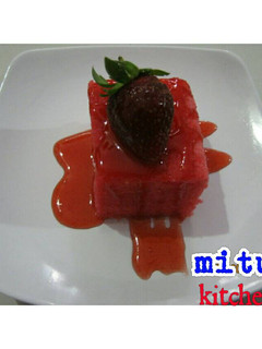 Foto resep Strawberry cake kukus