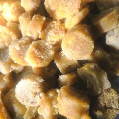 A picture of Recipe of boiled besan ke pieces.
