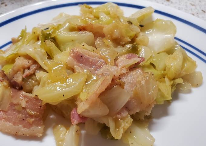 Simple Way to Prepare Any-night-of-the-week My Fried Cabbage and Bacon