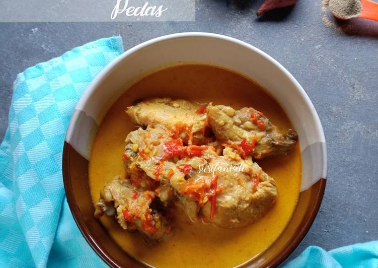 Bahan Menyiapkan Gulai ayam pedas Anti Gagal