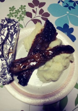 Una foto de Costillas a la barbecue