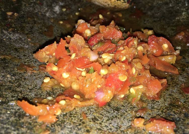 Resep: Sambal goang/ mentah dadakan 👍🏻 Irit Untuk Jualan