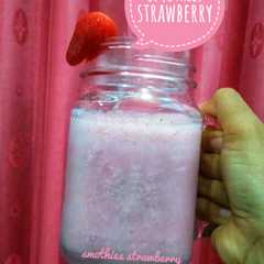 รูปของ Smoothies strawberry with milk no sugar🍓