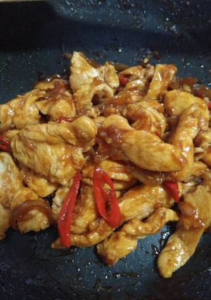 Foto resep Ayam saori saus tiram (diet)