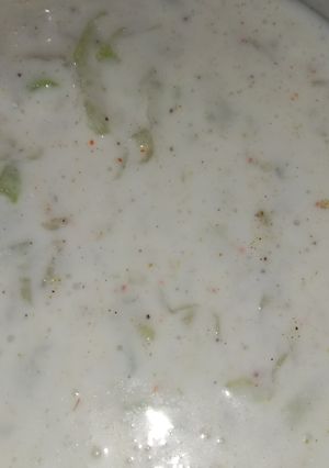 A picture of Cucumber Raita.
