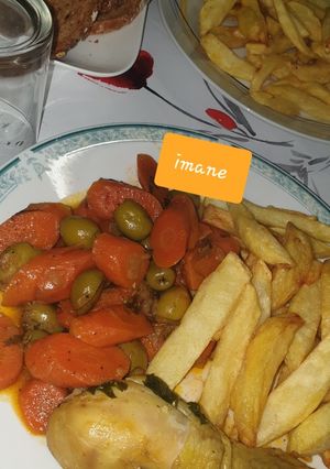 صورة لوصفة طاجين زيتون بالدجاج