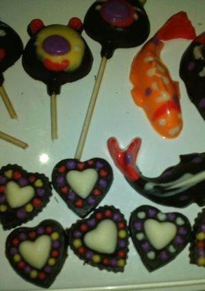 Foto resep Permen coklat karakter