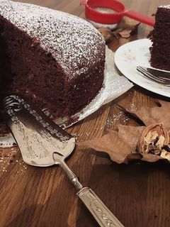 Foto di Torta di cioccolato e noci
