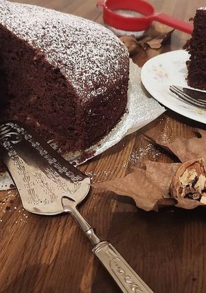 Foto di Torta di cioccolato e noci