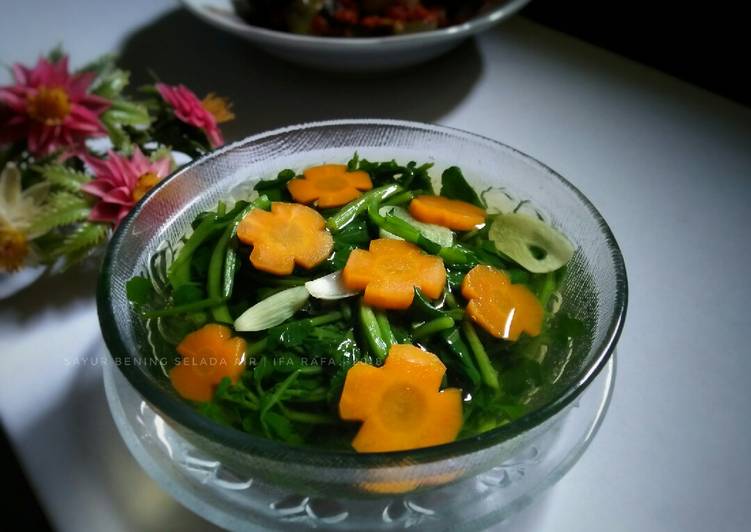 Resep Sayur Bening Selada Air, Sempurna