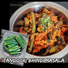 A picture of Tandoori masala bhindi.