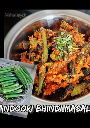 A picture of Tandoori masala bhindi.