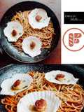 Sambal Pasta with Masala Seared Scallops