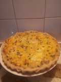 Tarta cremosa de cebolla