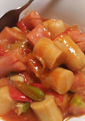 Foto resep Sosis asam manis pedas