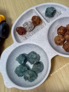 Foto resep Bakso getuk telang kurma kelapa cemilan diet snack anak singkong