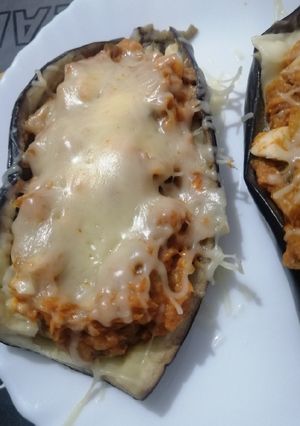 Una foto de Berenjenas rellenas de atún