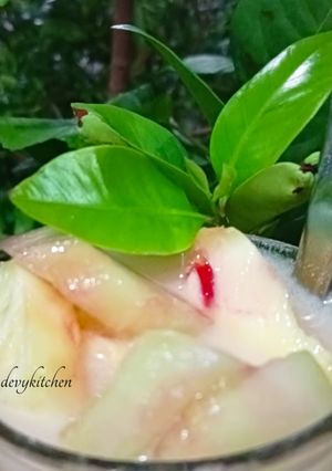 Foto resep 1313. Es Melon Nanas Susu