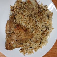 A picture of Mauritian Chicken Briani on a student budget.