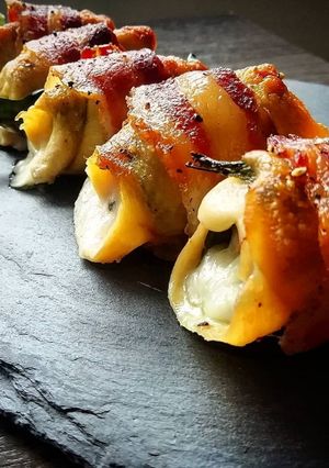 Una foto de Rollitos de pechuga de pollo