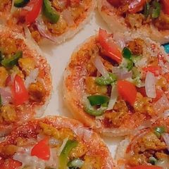 A picture of One bite Mini pizza 🍕 Recipe 😋.