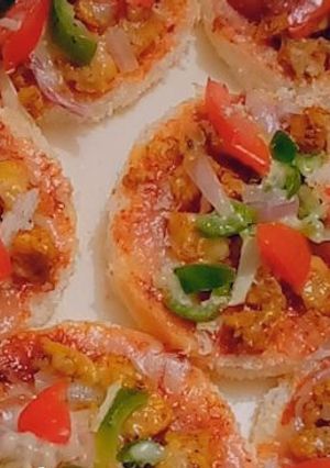 A picture of One bite Mini pizza 🍕 Recipe 😋.