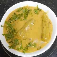 Besan drumstick ---- a simple yet tasty summer vegetable A picture of Besan drumstick ---- a simple yet tasty summer vegetable.