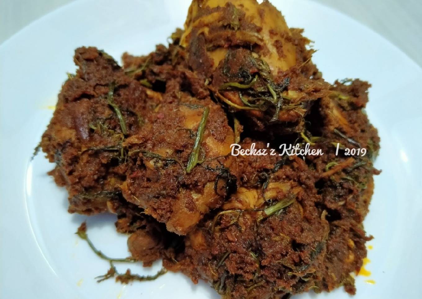25. Randang / Rendang Ayam Sayur Paku (Pakis)