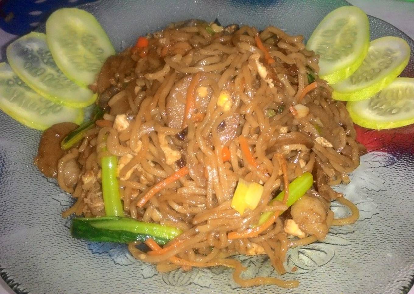 Mie goreng sederhana