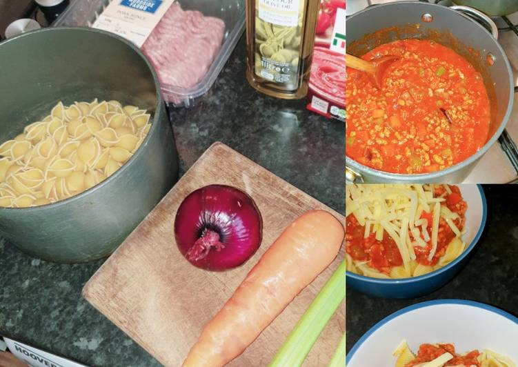 Simple Way to Make Super Quick Homemade Pork mince pasta