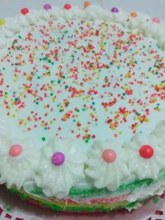 Foto resep Rainbow cake kukus