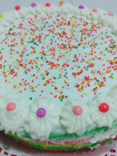 Foto resep Rainbow cake kukus