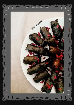 عکسی از دستور دلمه برگ مو