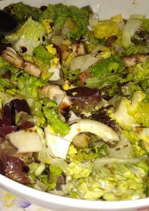 Foto principal de Ensalada con pollo crujiente🥗