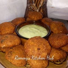 A picture of Black eyed Peas Patties #SnackRecipeContest.