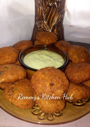A picture of Black eyed Peas Patties #SnackRecipeContest.