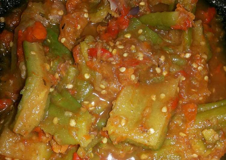 Cara mudah mengolah Sambal pare super pedasss yang Enak