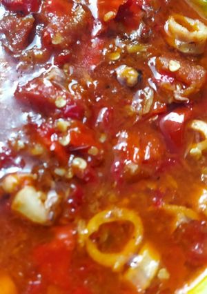 Foto resep Cumi sambal terasi (onthok cumi)