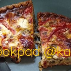 A picture of Roasted Tomato & Leek Quiche.