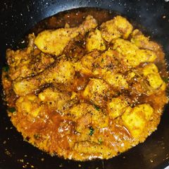 A picture of Chicken Black Pepper Karahi.