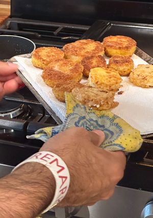 A picture of Stuffed Onion Rings.