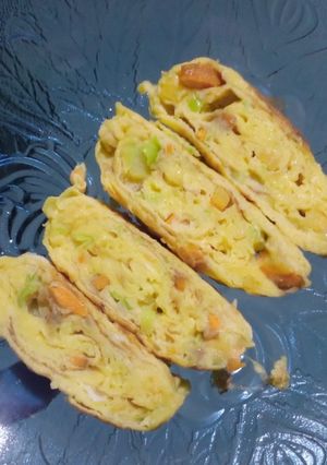 Foto resep Tamagoyaki / telur gulung ala jepang